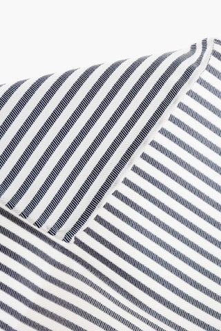 Two-Tone Striped Silk Pocket Square