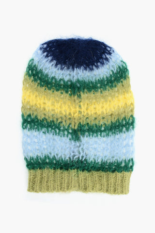 Beanie in Misto Mohair a Righe