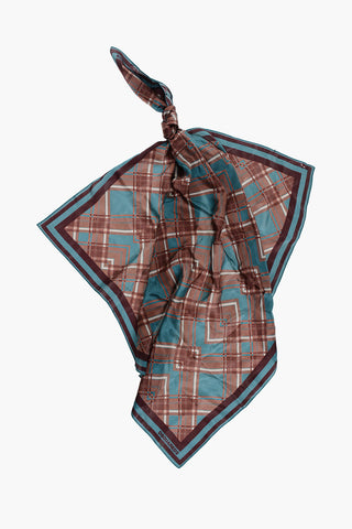 Foulard in Seta a Quadri