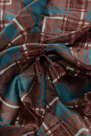 Foulard in Seta a Quadri