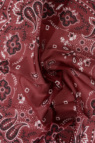 Paisley Motif Silk Foulard
