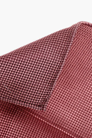 Solid Color Silk Pocket Square with Micro Patterns