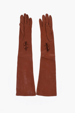 Guanti Opera in Pelle con Bottoni