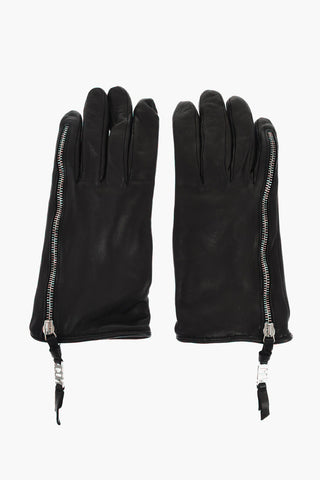 Leather ICON Gloves With Side Zip