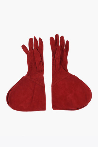 Guanti Gauntlet in Suede