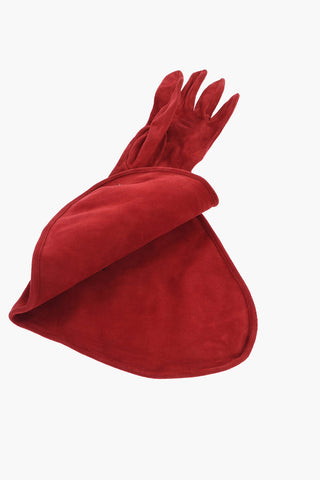 Guanti Gauntlet in Suede