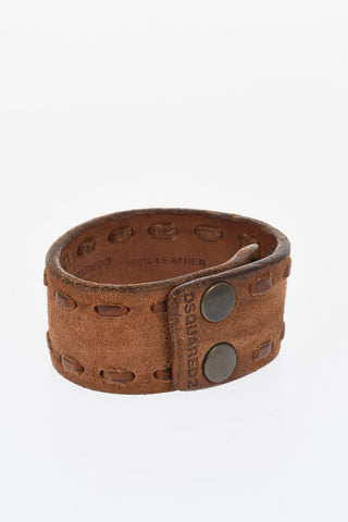 Leather Bracelet with Snap Buttons