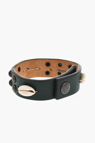 Leather Bracelet with Snap Buttons