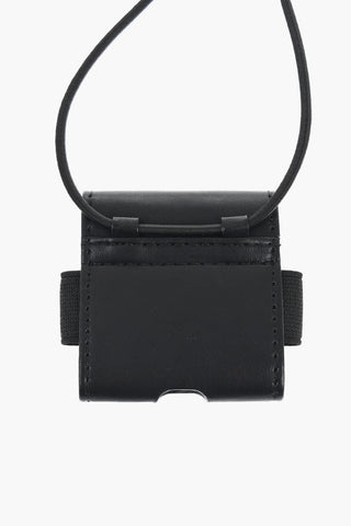 Faux Leather Neck Airpods Case