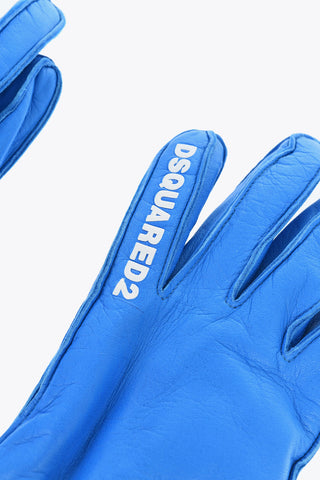 Leather Gloves with Half Zip And Real Fur Inner