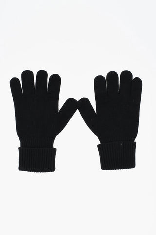 Guanti In Misto Lana con Ricamo Monogram