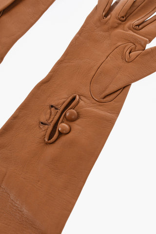 Guanti Opera in Pelle con Bottoni