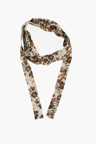 Foulard a Motivo Floreale in Seta