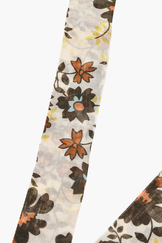 Foulard a Motivo Floreale in Seta