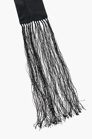 Silk Foulard with Fringes