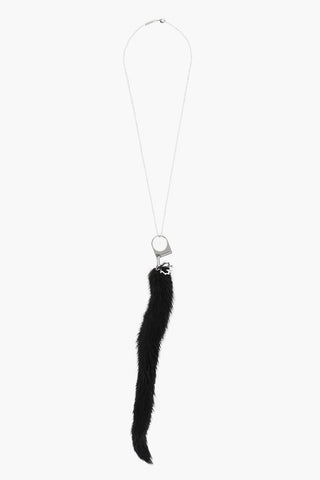 Collana a Catena con Pendente in Pelliccia