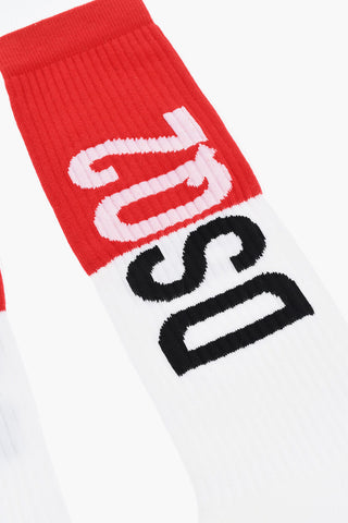 Mid-Crew Two-Tone Socks