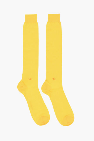 Solid Color Cotton Blend Long Socks