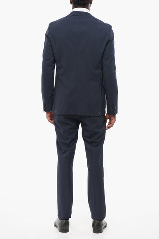 CC COLLECTION Single Breasted REWARD Wool Suit With Patch Pockets