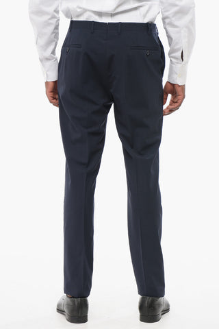 CC COLLECTION Single Breasted REWARD Wool Suit With Patch Pockets