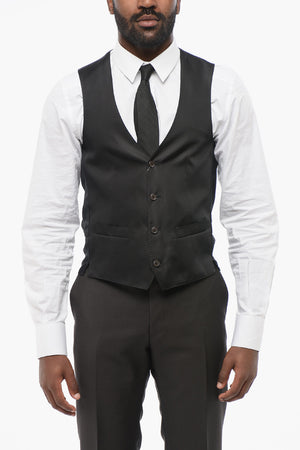 Five-Button Silk-Satin Waistcoat