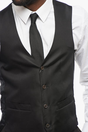 Five-Button Silk-Satin Waistcoat