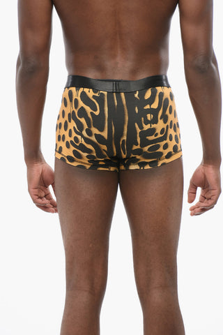 Animal Patterned Cotton Blend Boxer