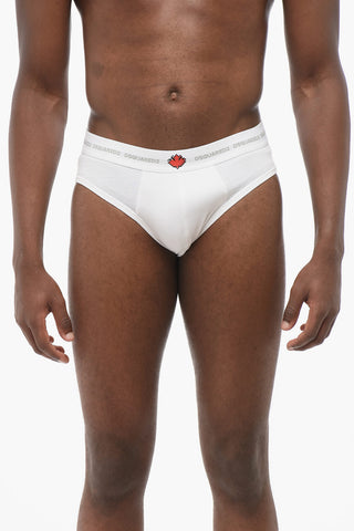Stretch Cotton Slip with Logoed Waistband