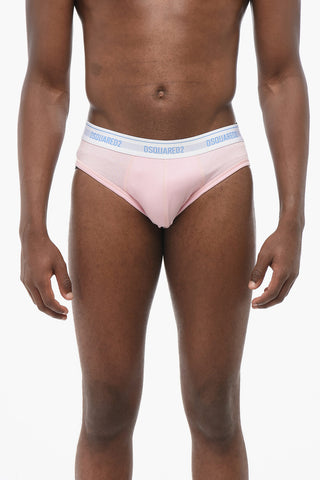 Stretch Cotton Slip with Logoed Waistband