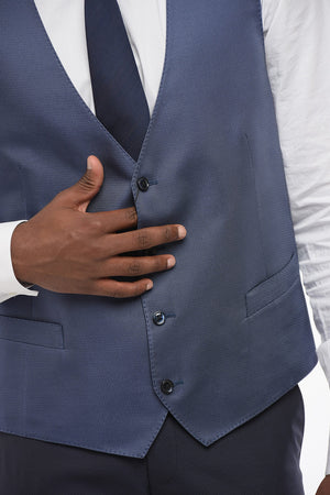 CERIMONIA ACADEMY Textured Silk Satin Waistcoat