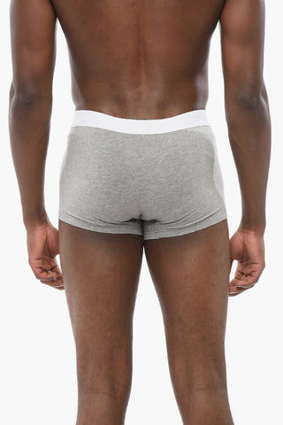 Cotton Blend Boxer with Rubberized Logo