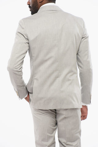 CC COLLECTION 코튼 블렌드 세미 라이닝 수트 REFINED