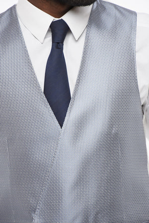 Double-Breasted Embroidered Silk Waistcoat with Welt Pockets