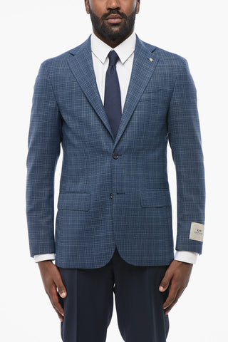 CC COLLECTION Blazer Semi-foderato REFINED in Lana Jacquard