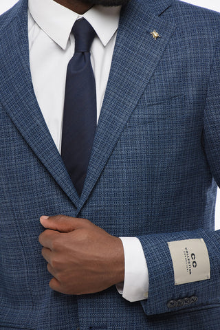 CC COLLECTION Blazer Semi-foderato REFINED in Lana Jacquard