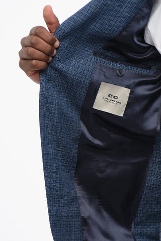 CC COLLECTION Blazer Semi-foderato REFINED in Lana Jacquard