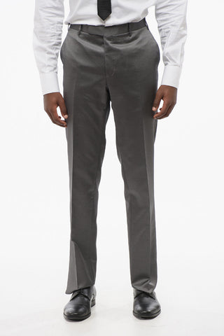 Peak Lapel Three-Piece Suit with Contrasting Detail