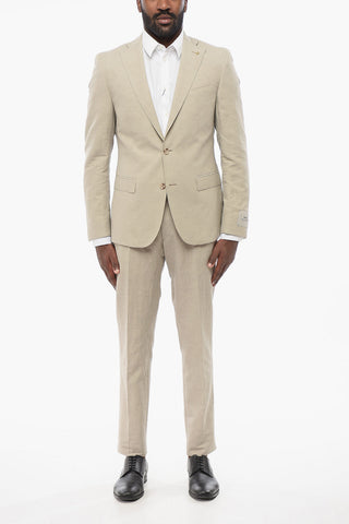 CC COLLECTION Linen Blend RESET Suit with Flap Pockets