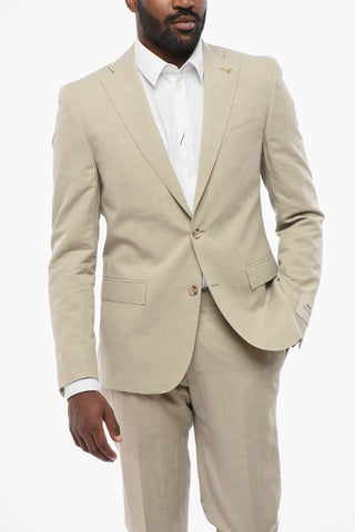 CC COLLECTION Linen Blend RESET Suit with Flap Pockets