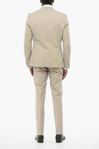 CC COLLECTION Linen Blend RESET Suit with Flap Pockets