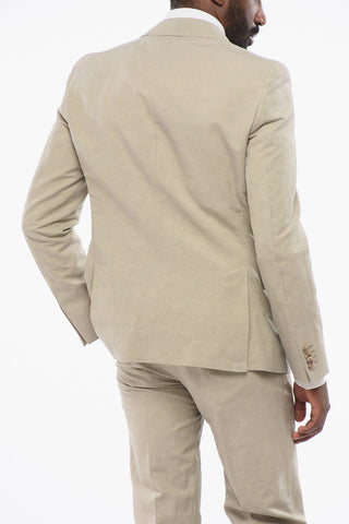 CC COLLECTION Linen Blend RESET Suit with Flap Pockets