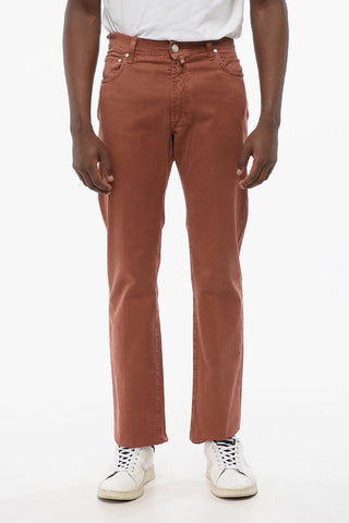 ID LUXURY Jeans Straight Fit con Logo Ricamato