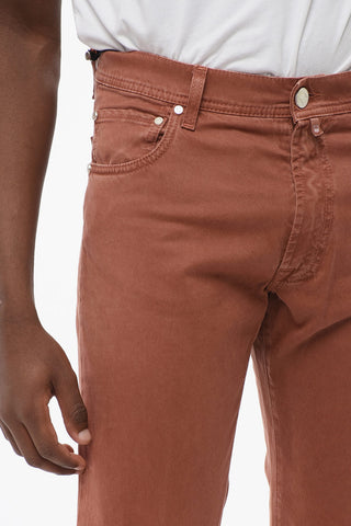 ID LUXURY Jeans Straight Fit con Logo Ricamato