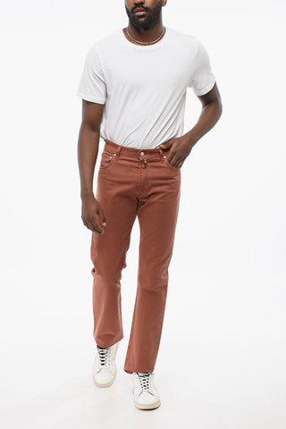 ID LUXURY Jeans Straight Fit con Logo Ricamato
