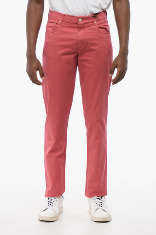 ID LUXURY Straight Fit Denims with Embroidered Logo