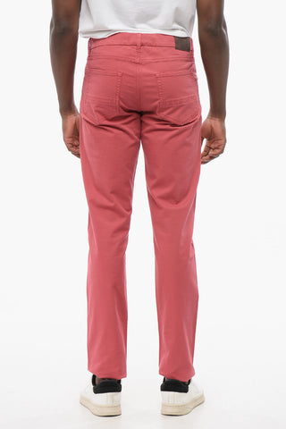 ID LUXURY Straight Fit Denims with Embroidered Logo