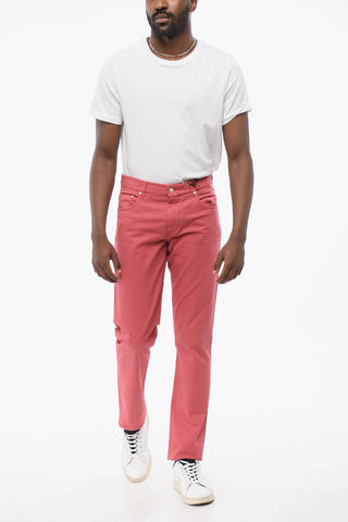 ID LUXURY Straight Fit Denims with Embroidered Logo