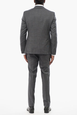 CC COLLECTION 3-Piece REFINED Wool Suit with District Check Motif