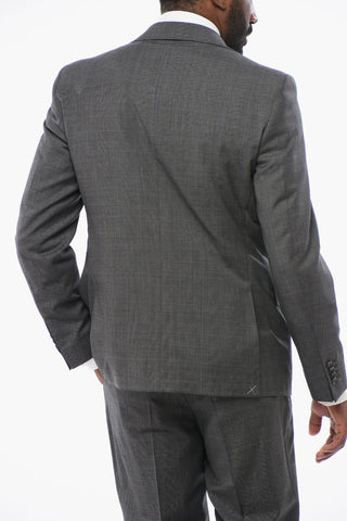 CC COLLECTION 3-Piece REFINED Wool Suit with District Check Motif