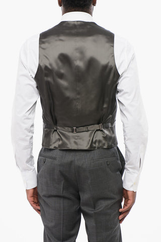 CC COLLECTION 3-Piece REFINED Wool Suit with District Check Motif